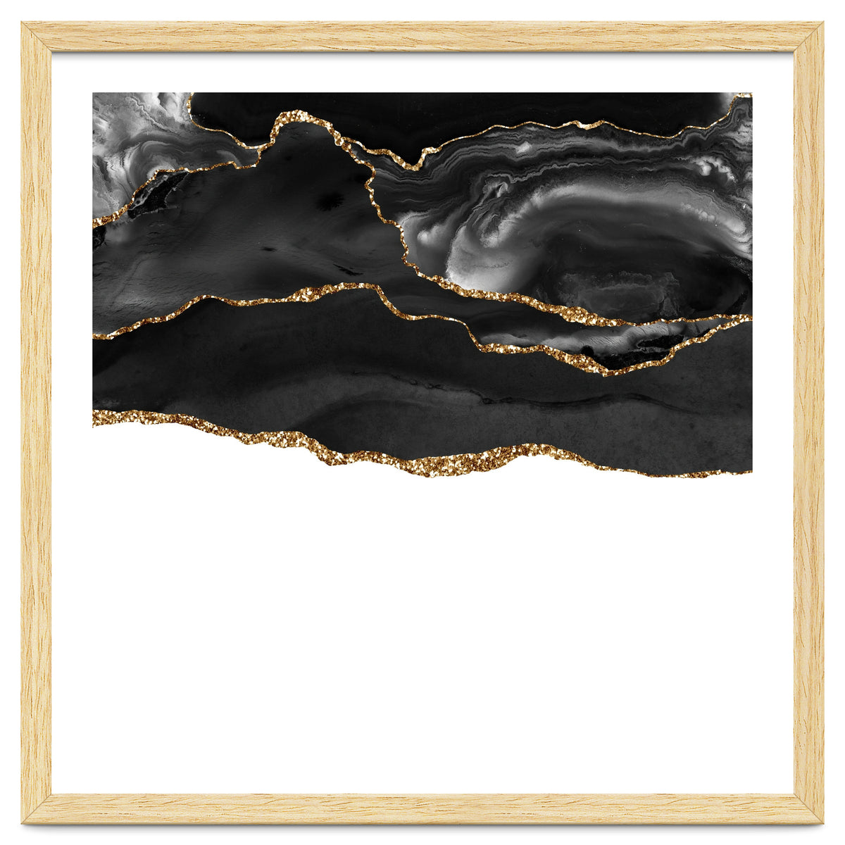 Black & Gold Agate Texture 05
