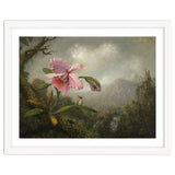 Martin Johnson Heade (Lumberville, 1819-St. Augustine, 1904). Orchid and Hummingbird near a Water... thumbnail