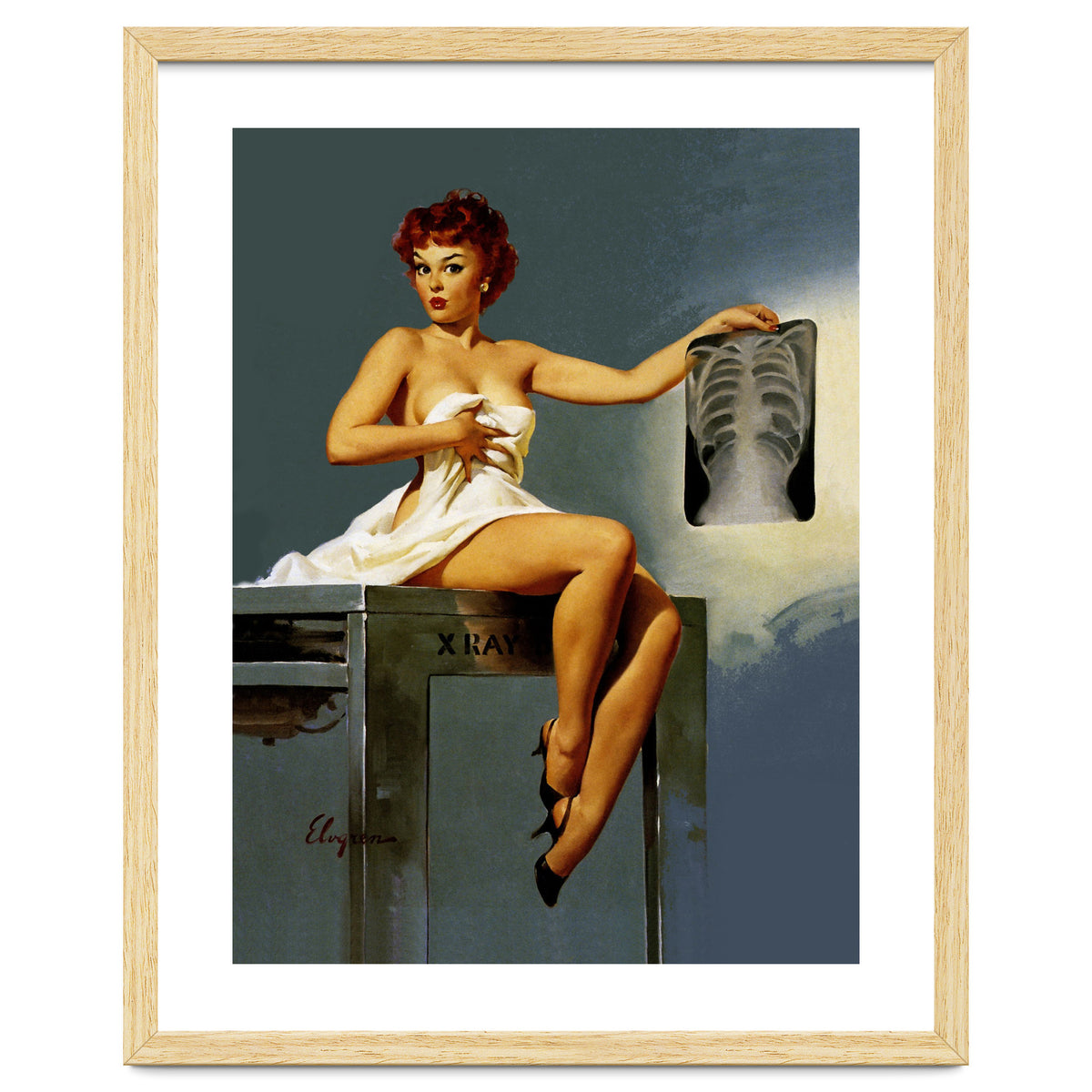 Pin Up Sexy Girl At The Doctor