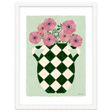 Checkered vase with anemones thumbnail