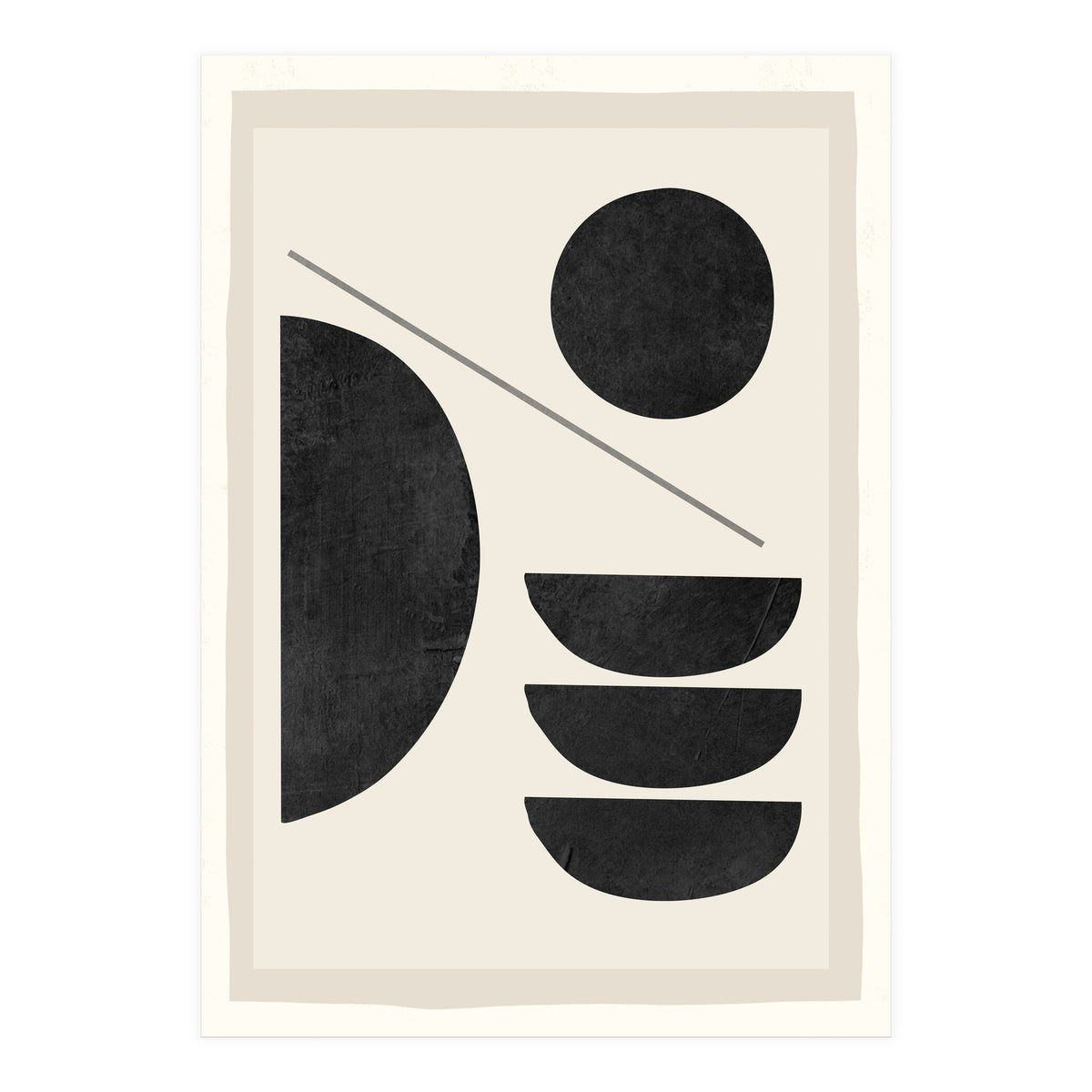Modern Abstract Minimal Shapes 187 (Print Only)