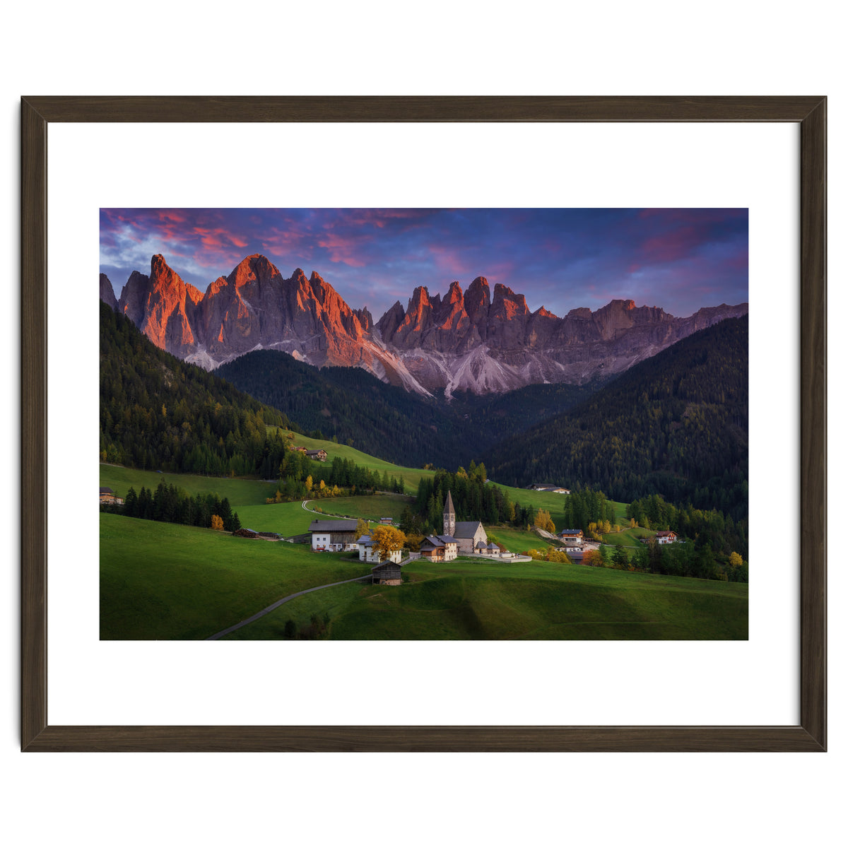 Santa Maddalena at sunset