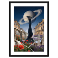 Cosmic Balance: Surreal Yoga in Ancient Dreamscapes