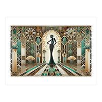 Art Deco Glamour Woman (Print Only)