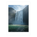 Sun-Drenched Autumn Forest and Winding River (Print Only) thumbnail