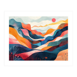 Abstract Mountain Landscape Art (Print Only) thumbnail