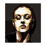 Monica Bellucci Hollywood Actress Retro Style Geometric Illustration (Print Only) thumbnail