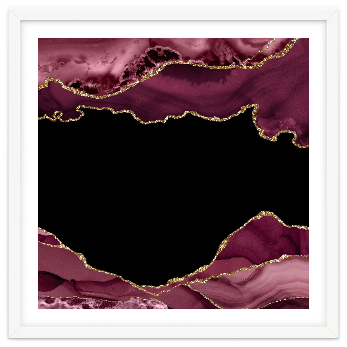 Burgundy & Gold Agate Texture 18