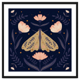 Moth And Flowers thumbnail