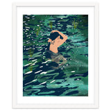 The Birth Of A Lake, Wild Nature Landscape Painting, Bohemian Woman Free Spirit thumbnail