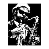 Rahsaan Roland Kirk American Jazz Multi-Instrumentalist in Grayscale 2 (Print Only) thumbnail