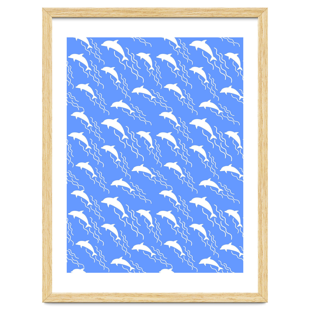 Swimming dolphins