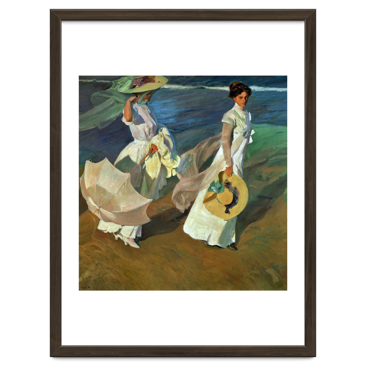 Joaquín Sorolla / 'Walk on the Beach', 1909, Oil on canvas, 205 x 200 cm.