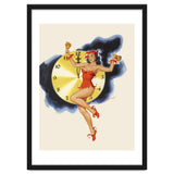 Pinup Girl Celebrating New Year thumbnail
