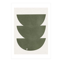 GREEN WATERCOLOR SHAPES NO.3 (Print Only)