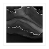 Black & Silver Agate Texture 01  (Print Only) thumbnail