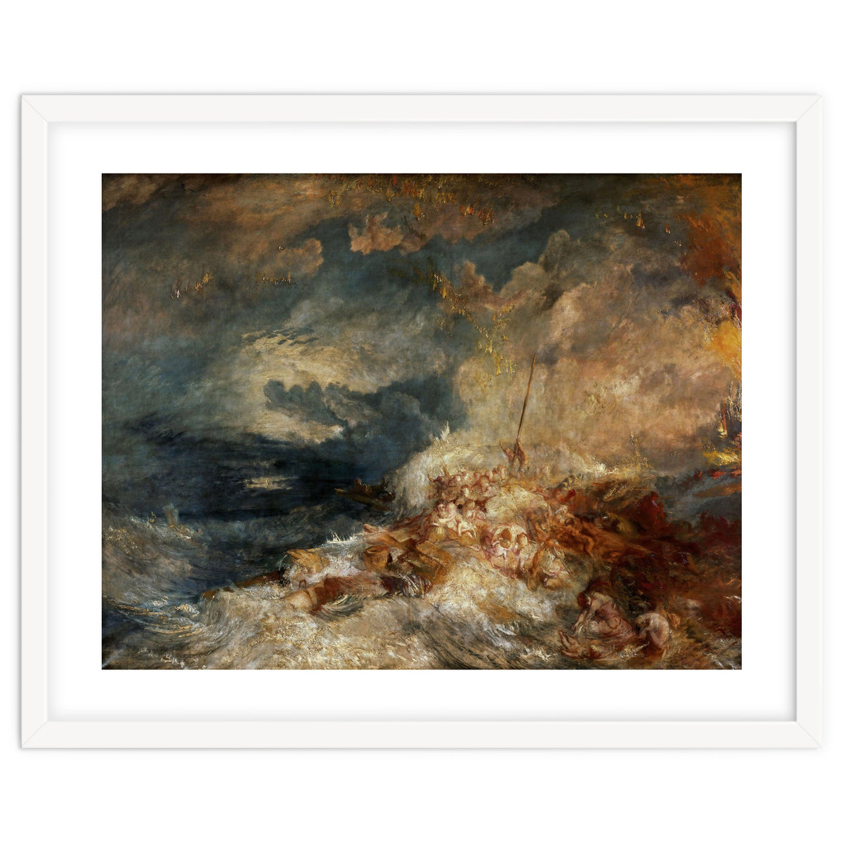Joseph Mallord William Turner / 'Fire at Sea', c. 1835, Oil on canvas, 171 x 220 cm.
