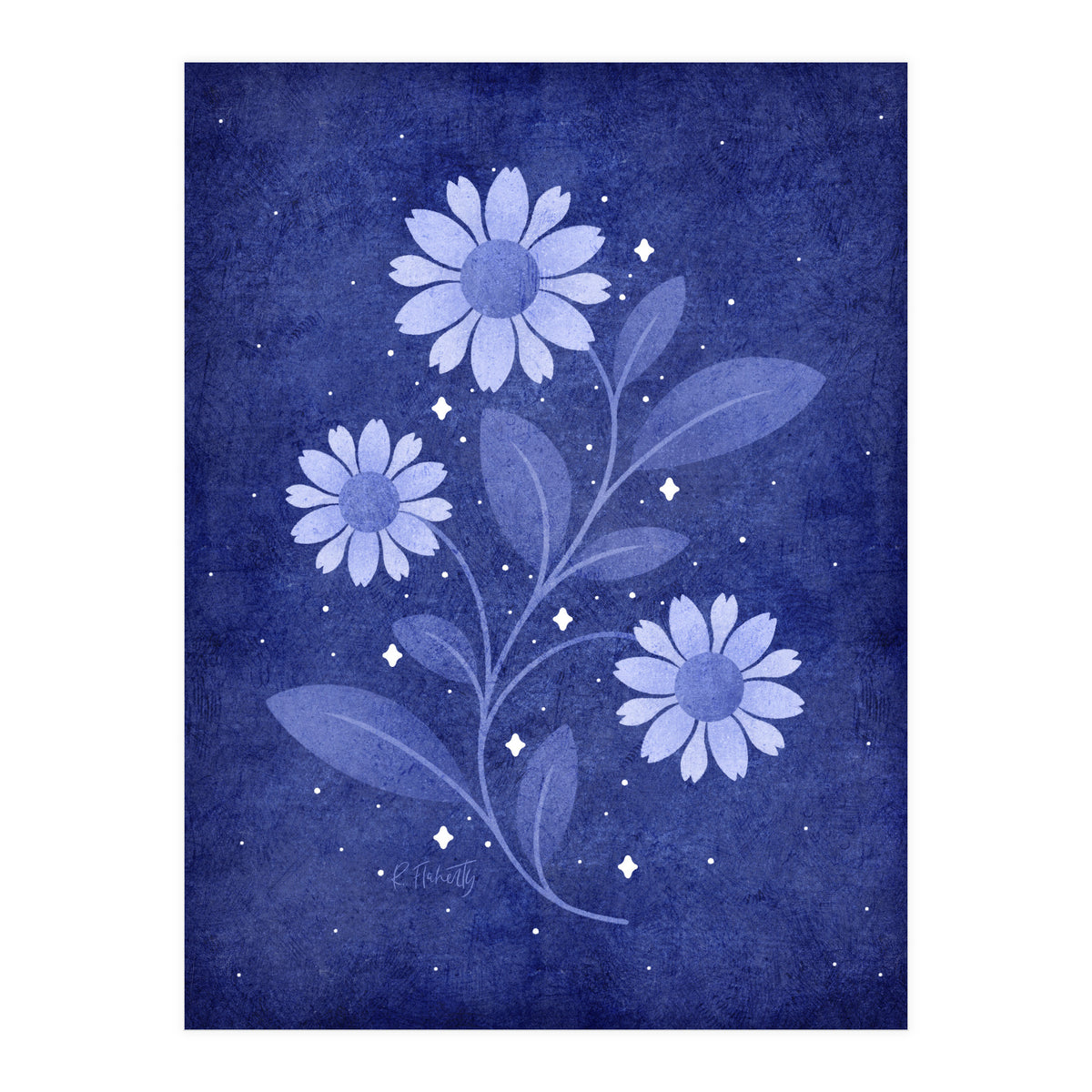 Twilight Sparkles Floral (Print Only)