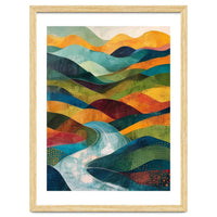 Abstract Rolling Hills Landscape