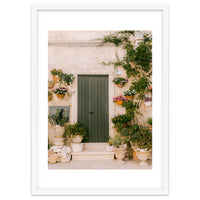 Botanical green door