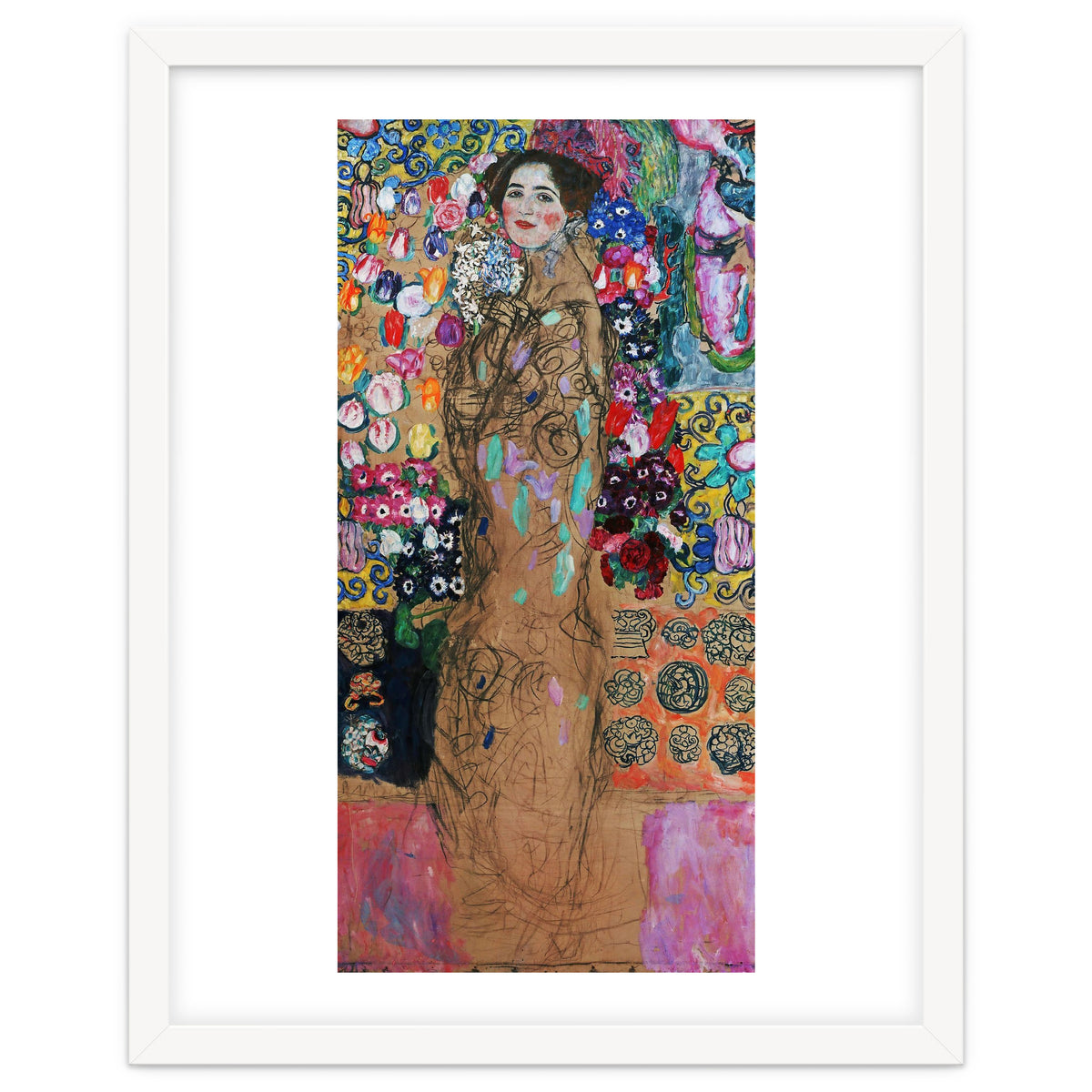 Gustav Klimt / 'Retrato de Maria Munk', 1917, Oil on canvas, 180 x 90 cm.
