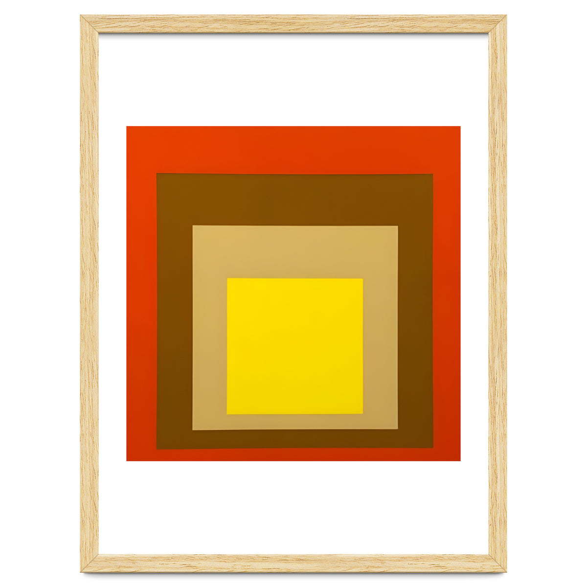 Josef Albers - Red, Brown, Golden