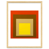 Josef Albers - Red, Brown, Golden