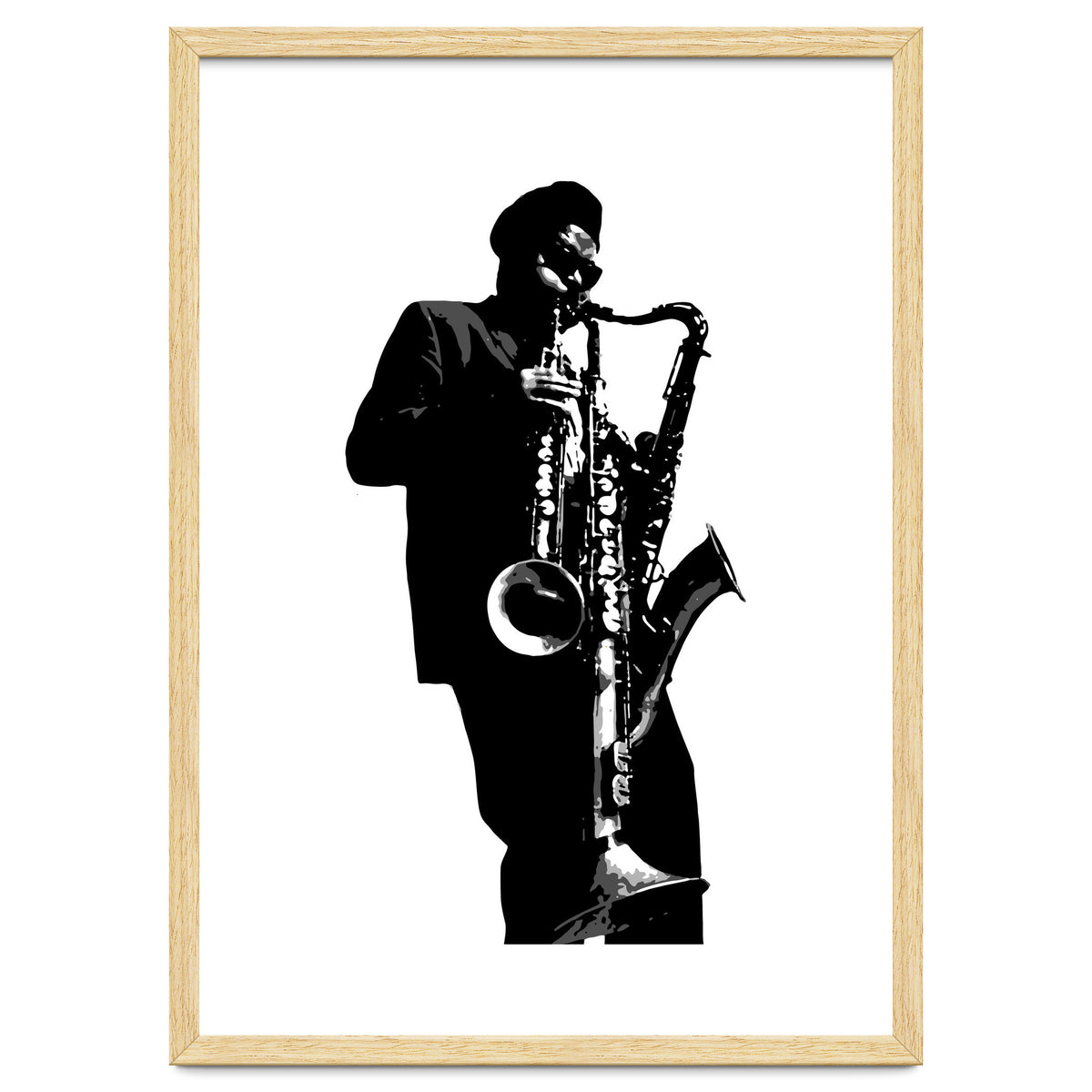 Rahsaan Roland Kirk Jazz Music Legend in Grayscale
