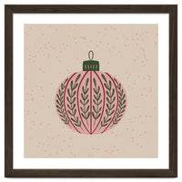 Christmas globe with branches