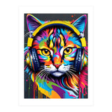Cat In Headphones (Print Only) thumbnail