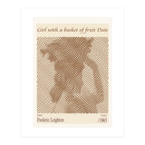 Girl With A Basket Of Fruit Date – Frederic Leighton (1863) (Print Only) thumbnail