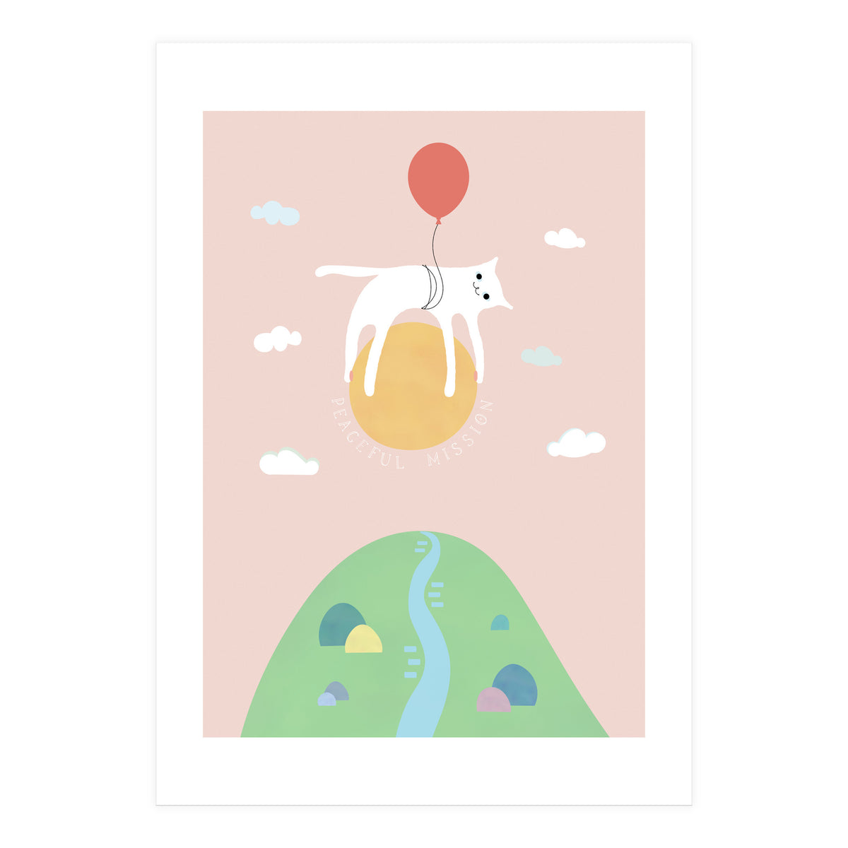 PEACEFUL MISSION CAT (Print Only)