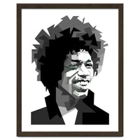 Jimi Hendrix Rock And Blues Music Black White