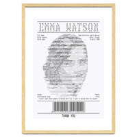 Receipt Art Emma Watson