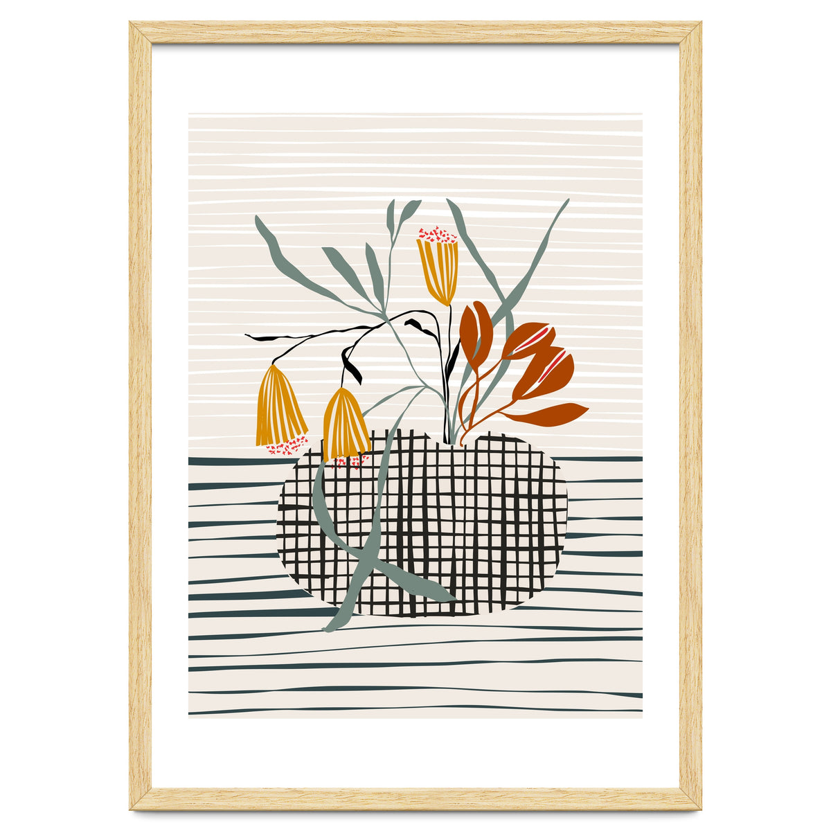 Midcentury vase light