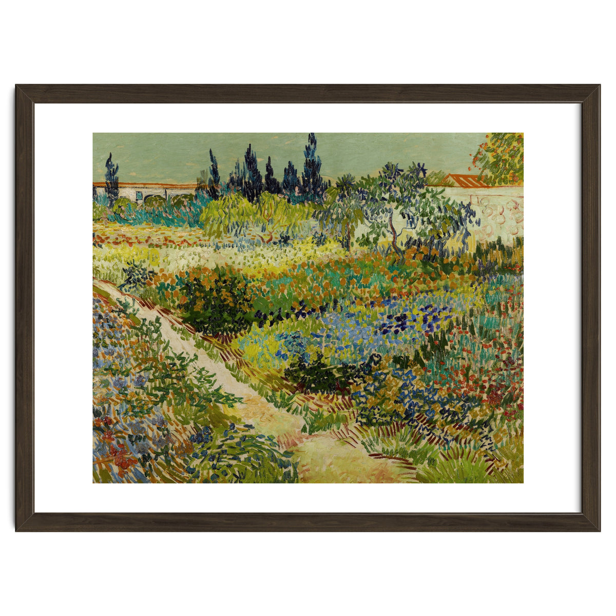Vincent van Gogh – Garden at Arles | Vibrant Post-Impressionist Wall Art