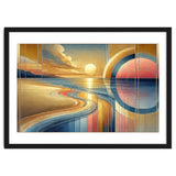 Sundown Serenity Scene In Art Deco thumbnail