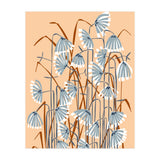 Linocut Flower Meadow Peach Fuzz (Print Only) thumbnail