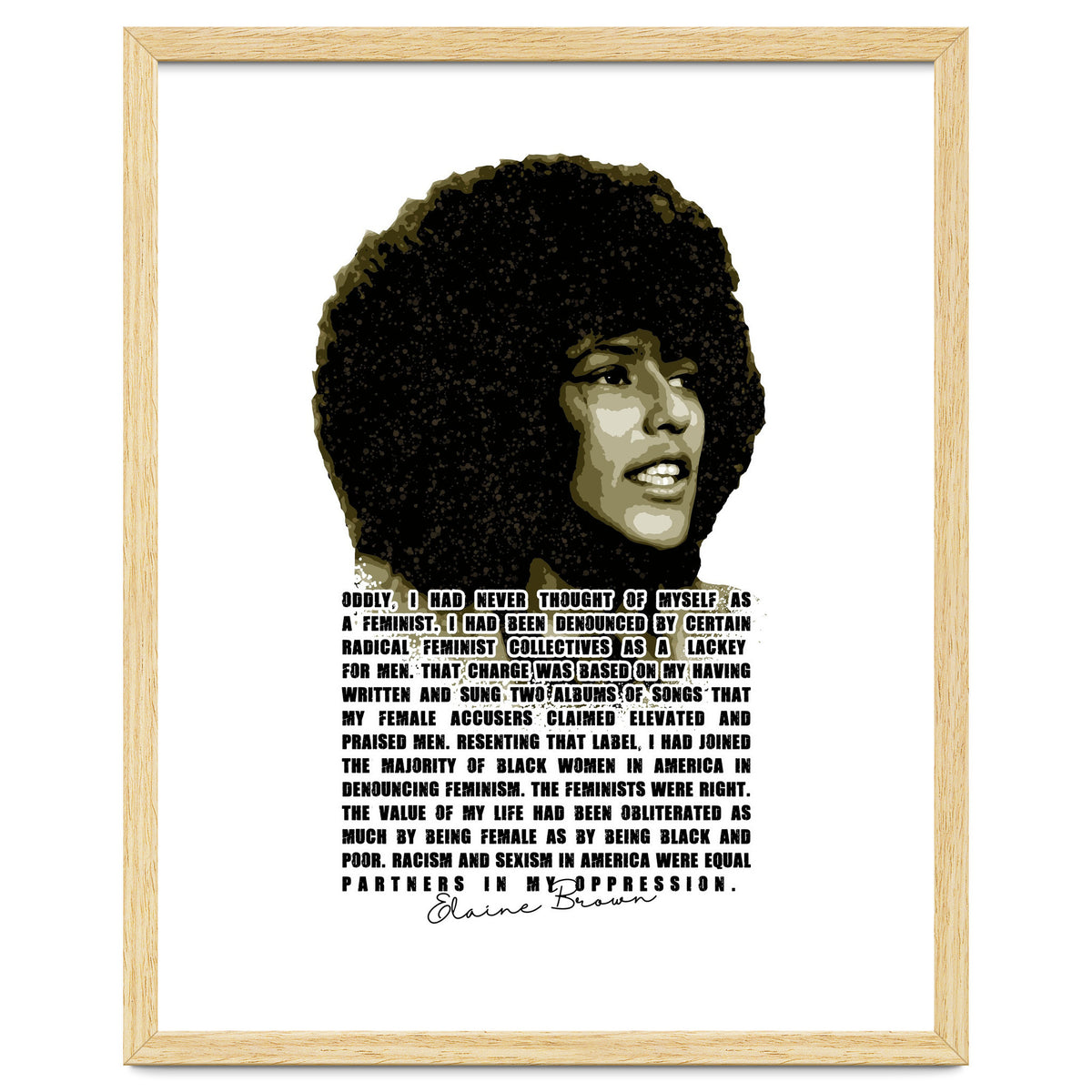 Elaine Brown American Prison Activist Legend in Vintage Quotes