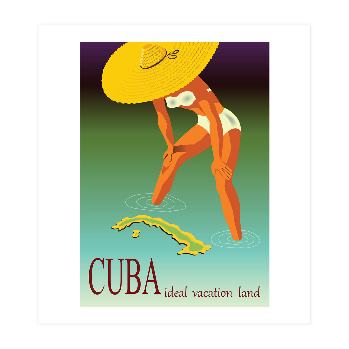 Cuba, Ideal Vacation Land (Print Only)