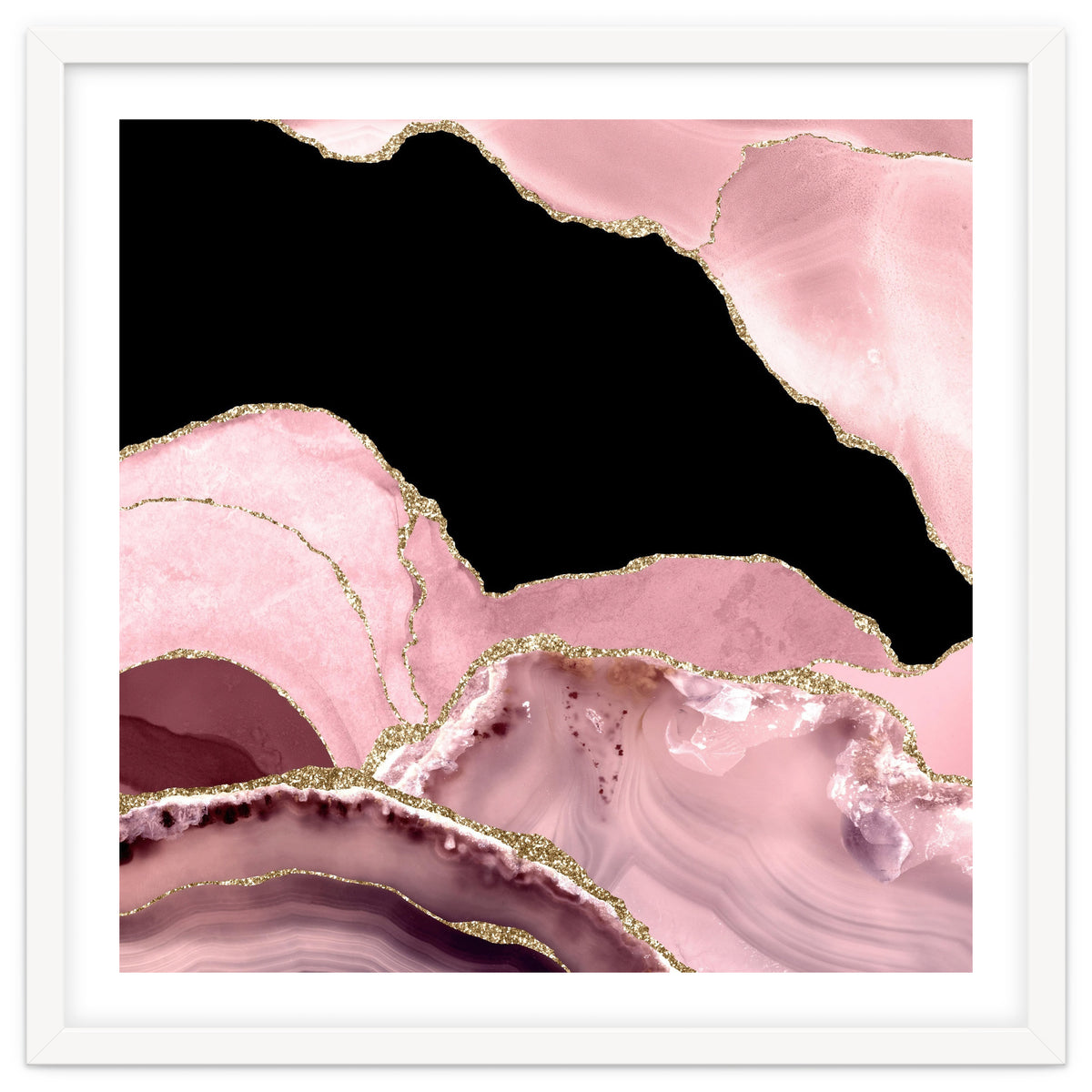 Blush & Gold Agate Texture 03