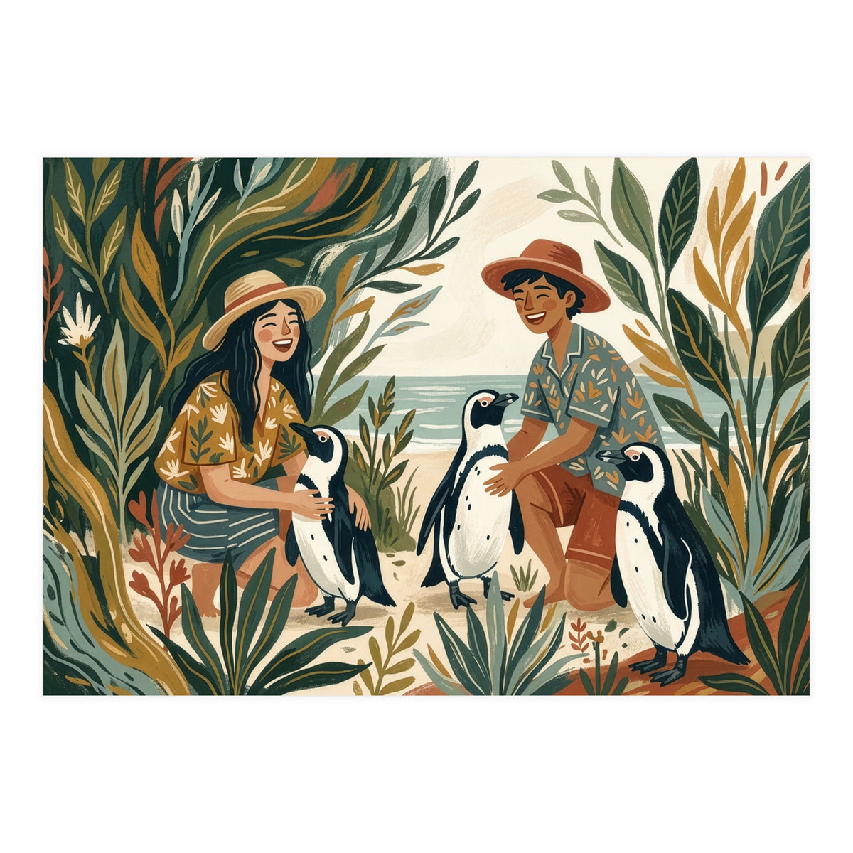 Coastal Penguin Adventure (Print Only)