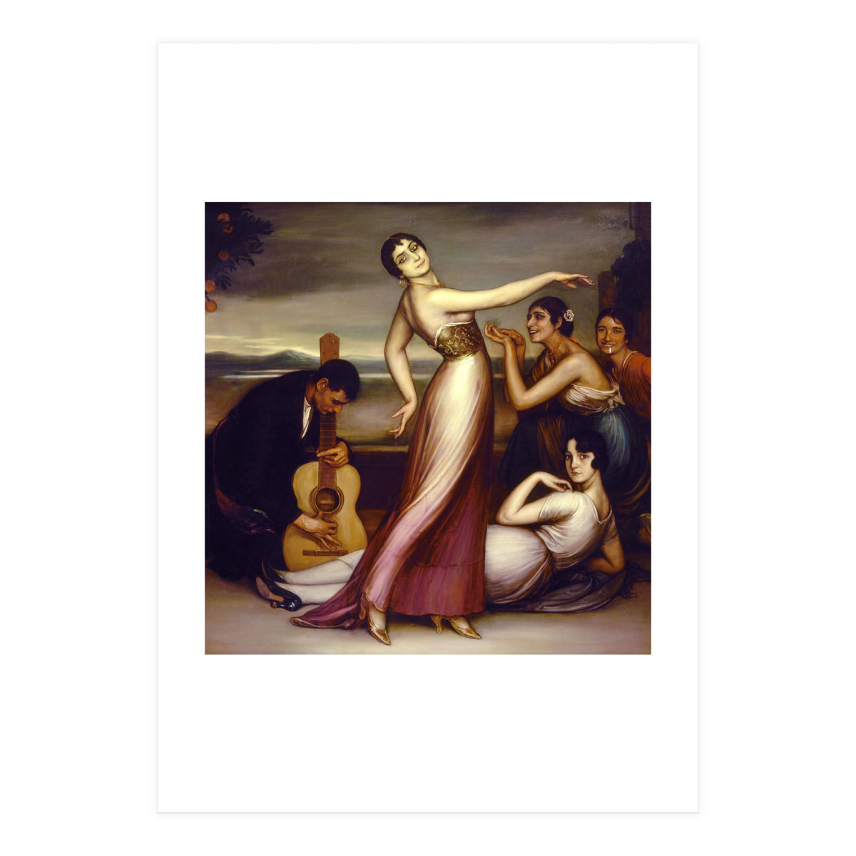 An Allegory of Happiness - 1917 - oil on canvas - 161x157 cm. (Print Only)