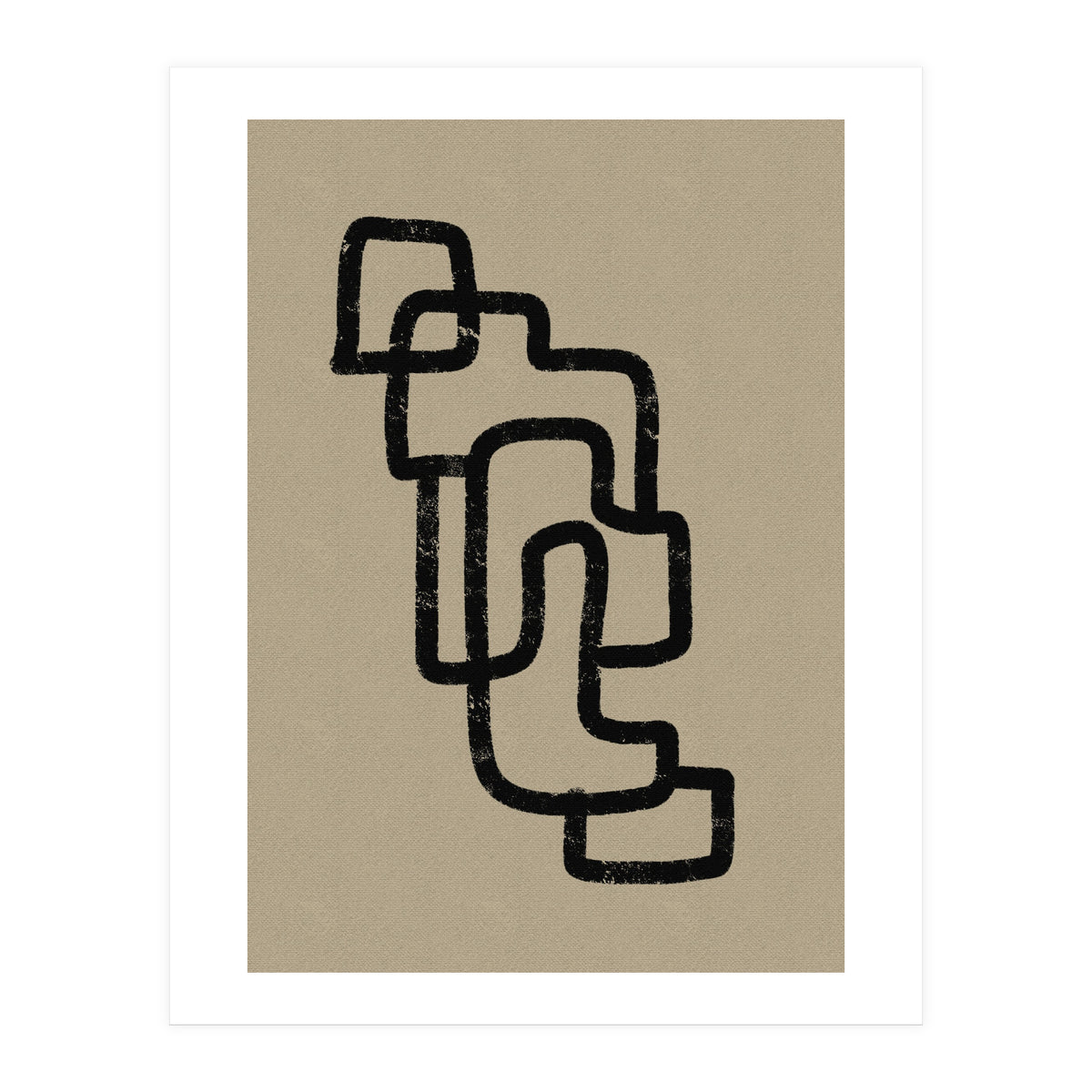 Black Minimalist Lines (Print Only)