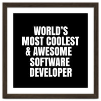 World's most coolest and awesome software developer