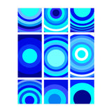 Circles & Rectangles Alt Blue 3 X 3: 2 (Print Only) thumbnail