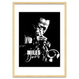 Miles Davis American Jazz Trumpeter in Grayscale thumbnail