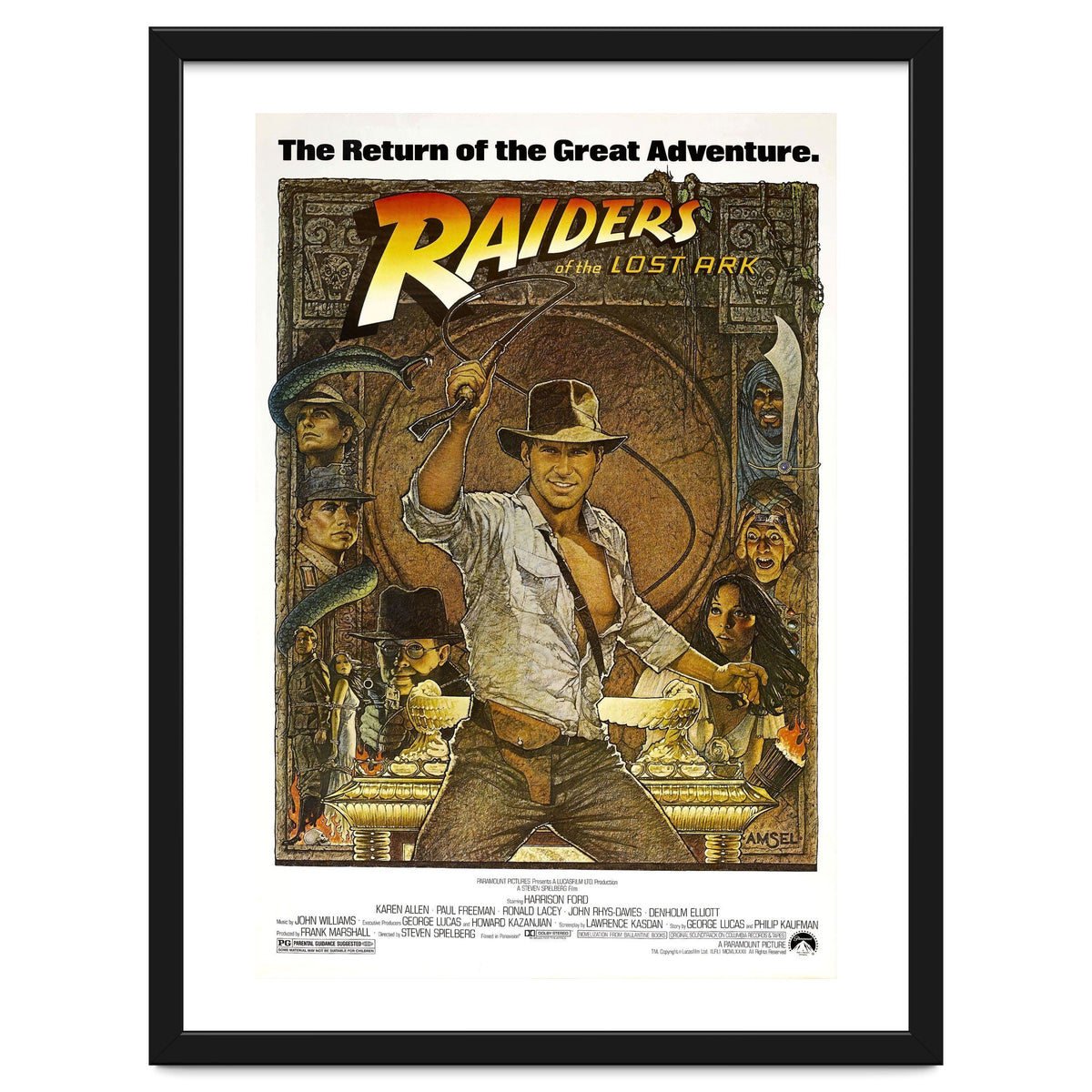 RAIDERS OF THE LOST ARK (1981), directed by STEVEN SPIELBERG.