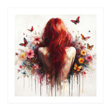 Crimson Butterfly Back Bloom (Print Only) thumbnail