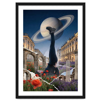 Cosmic Balance: Surreal Yoga in Ancient Dreamscapes